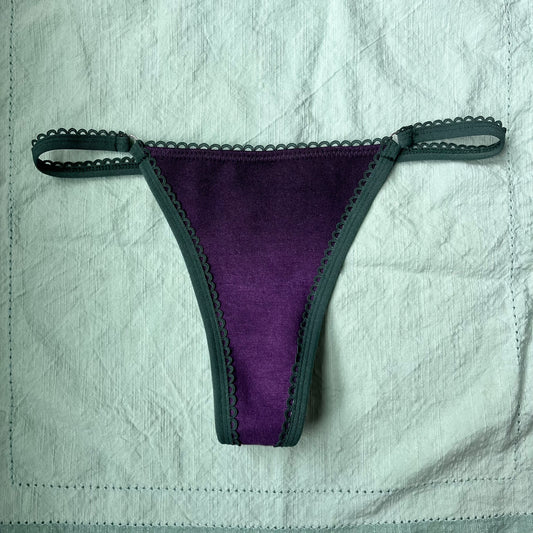 EGGPLANT THONG